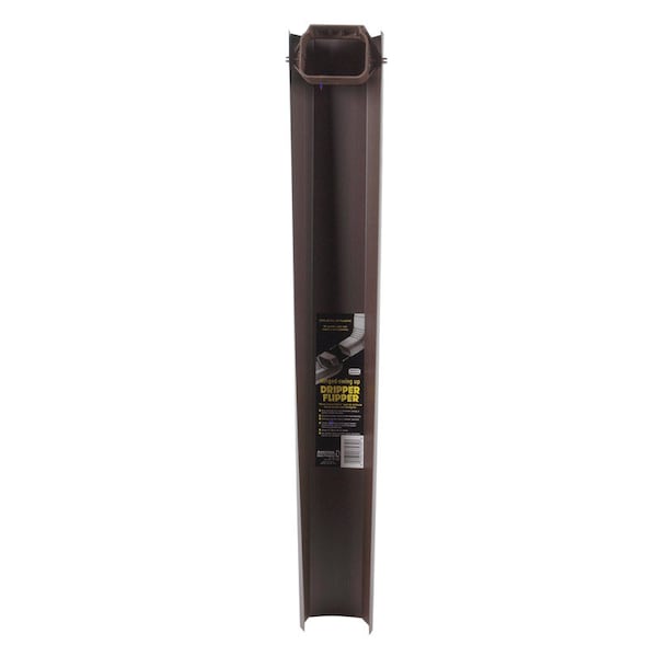 Amerimax Home Products Amerimax Dripper Flipper 2.5 in. H X 4.5 in. W X 30 in. L Brown Vinyl Downspout Extension 3703019 - main